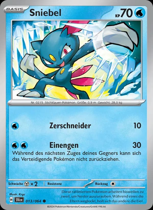Sniebel card in German