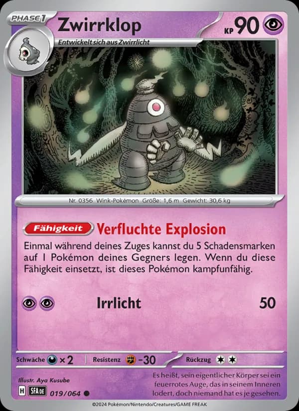Zwirrklop card in German