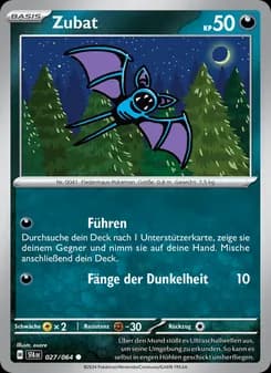 Zubat card in German