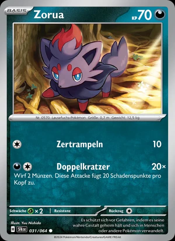 Zorua card in German