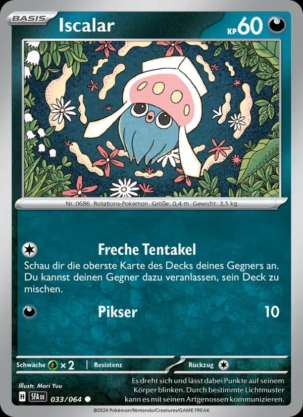 Iscalar card in German
