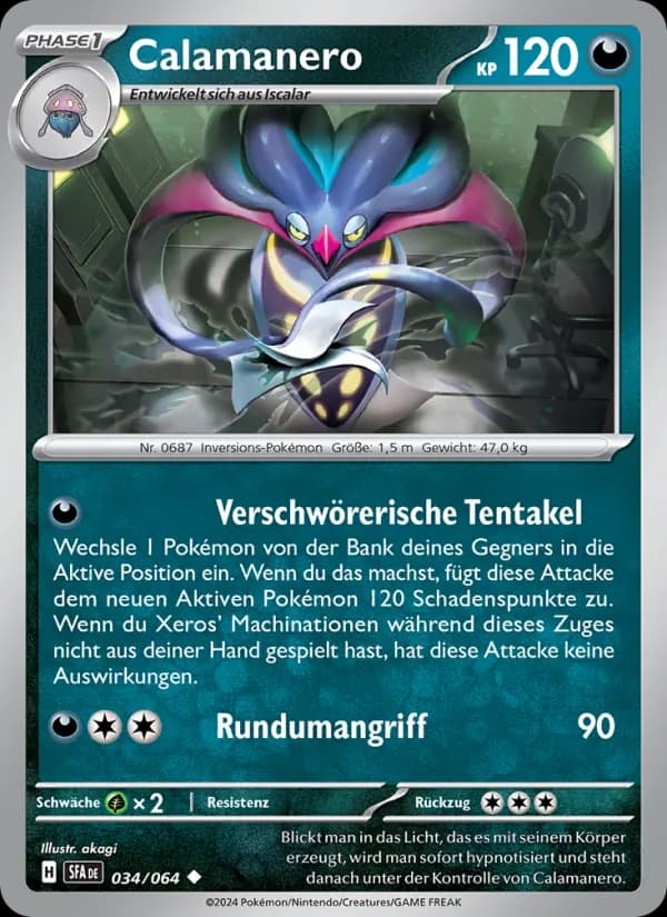 Calamanero card in German
