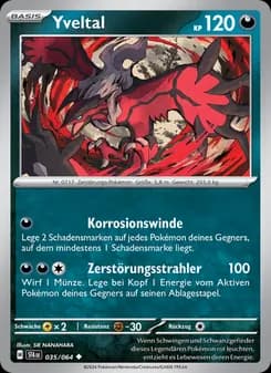 Yveltal card in German