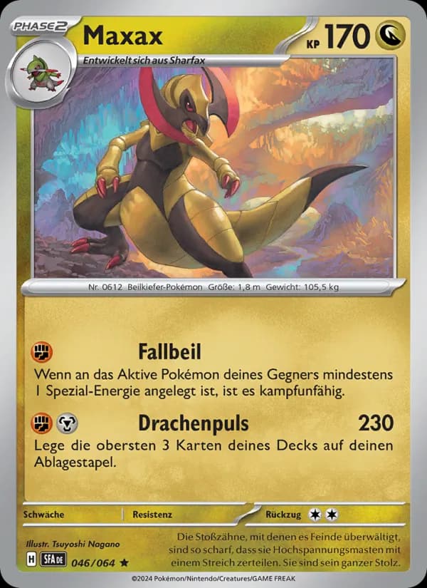 Maxax card in German