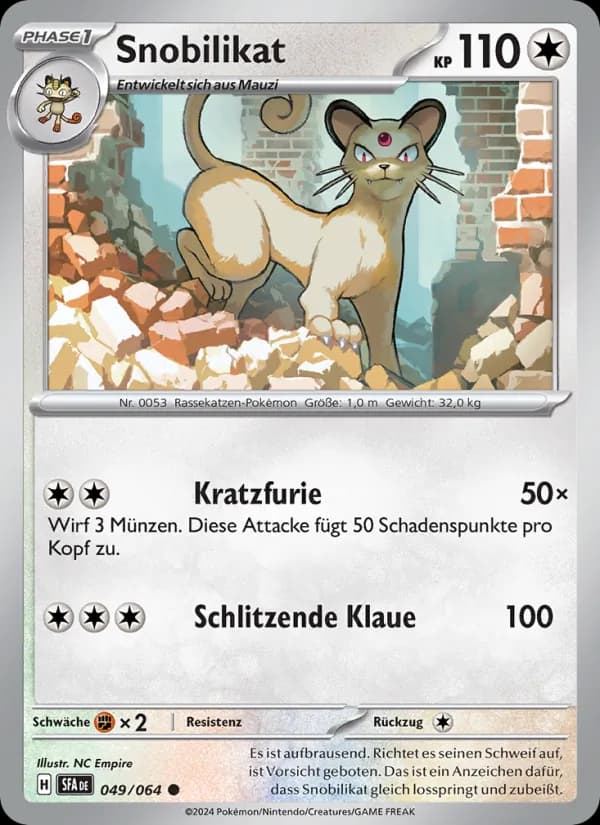 Snobilikat card in German