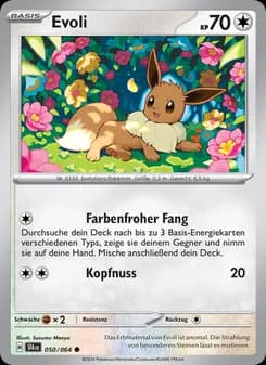 Evoli card in German