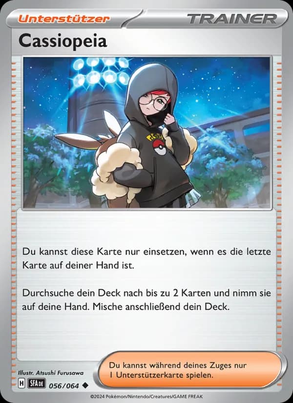 Cassiopeia card in German