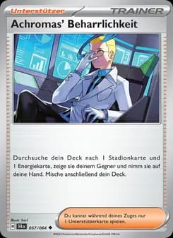 Achromas' Beharrlichkeit card in German