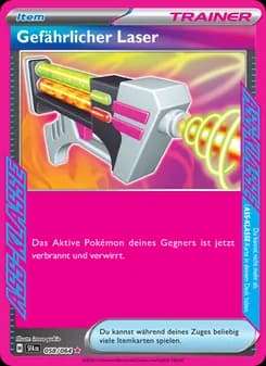 Gefährlicher Laser card in German