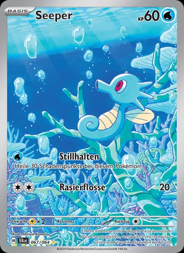 Seeper card in German