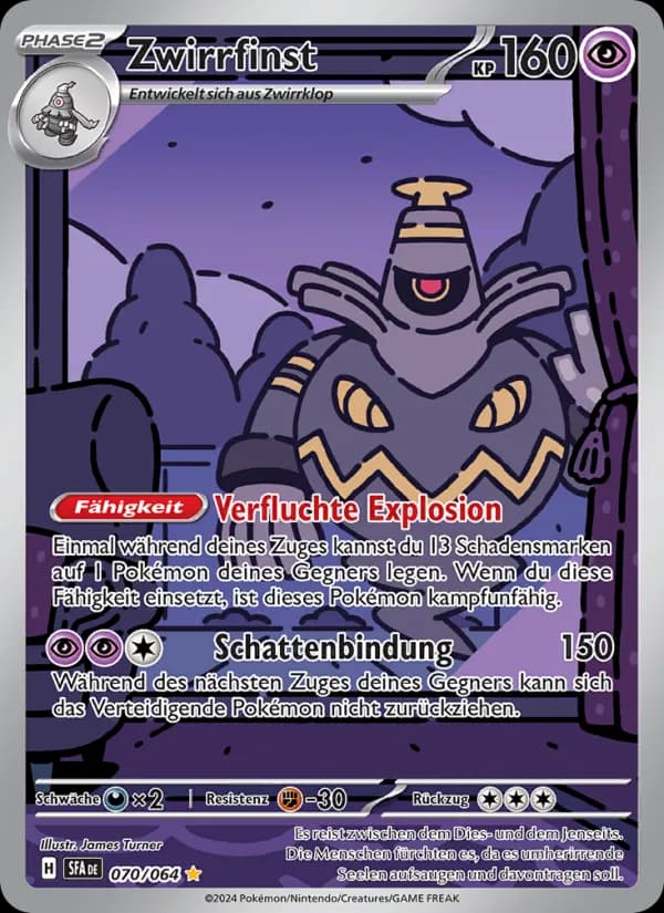 Zwirrfinst card in German