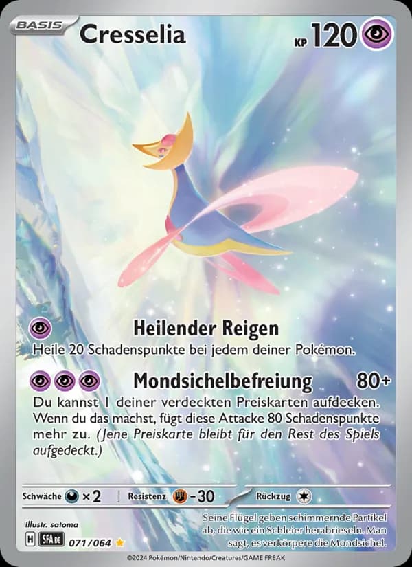 Cresselia card in German