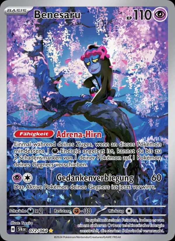 Benesaru card in German