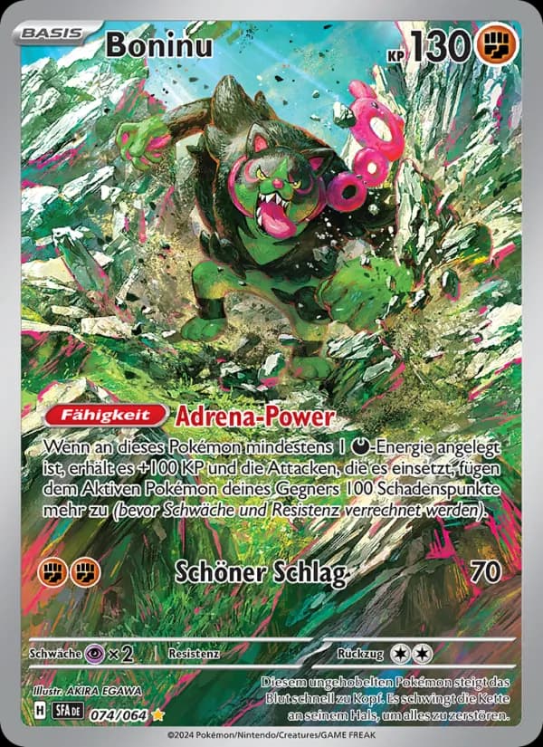 Boninu card in German