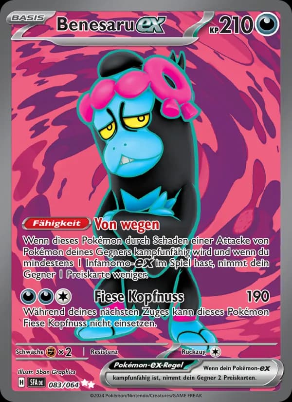Benesaru-ex card in German