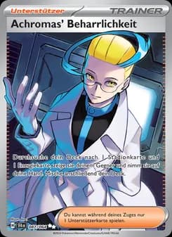 Achromas' Beharrlichkeit card in German
