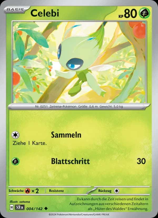 Celebi card in German