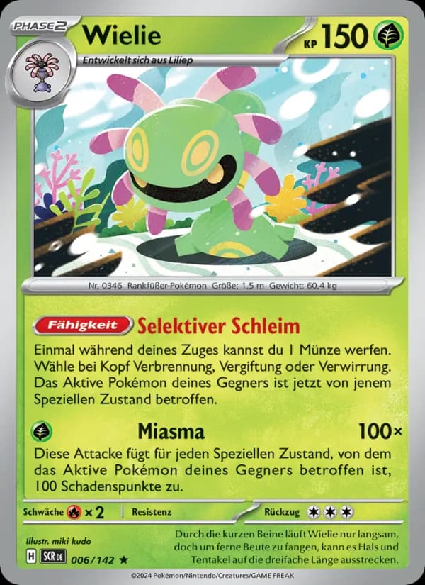 Wielie card in German