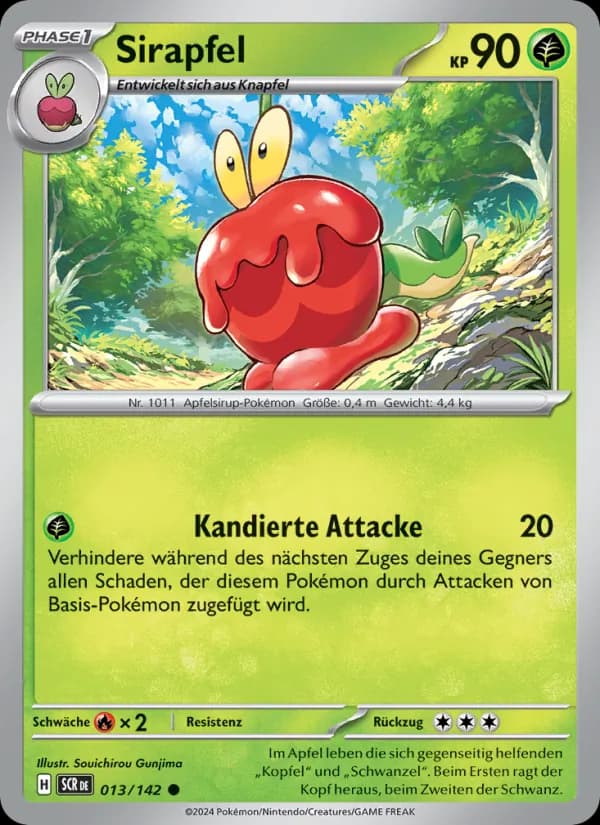 Sirapfel card in German