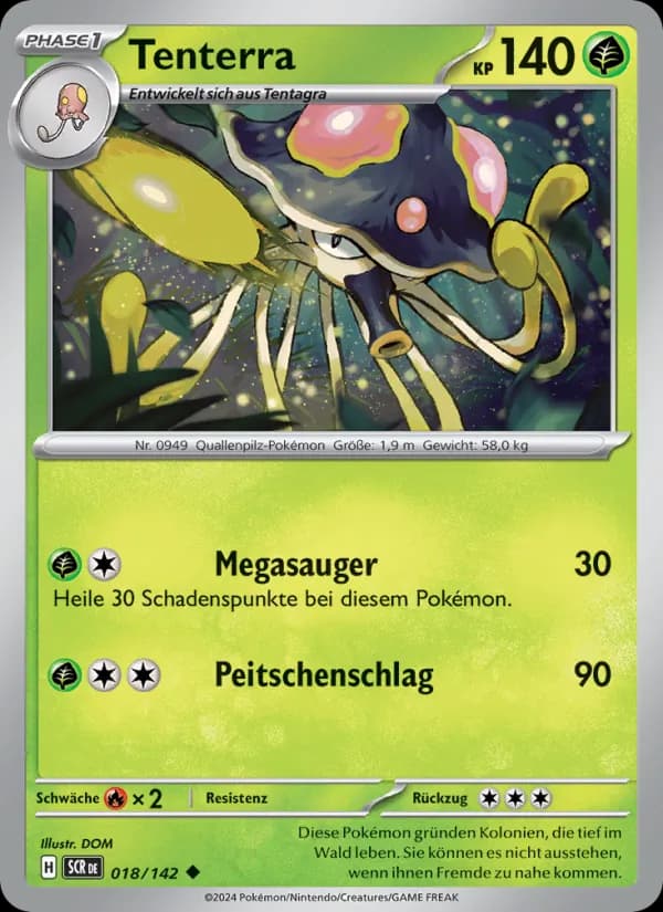 Tenterra card in German