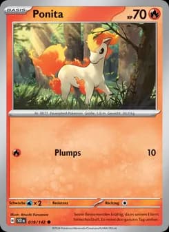Ponita card in German