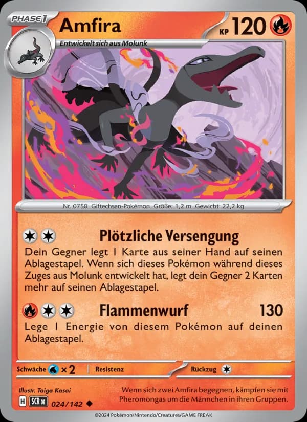 Amfira card in German