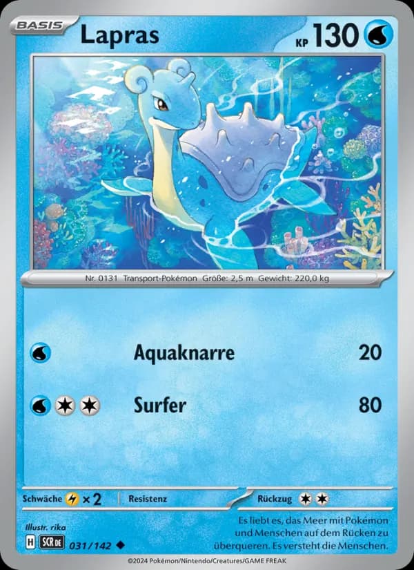 Lapras card in German