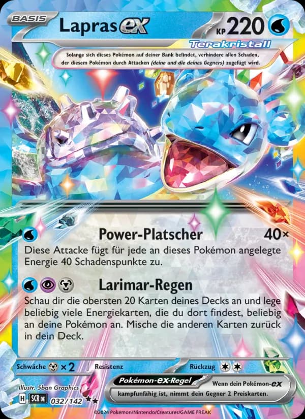 Lapras-ex card in German