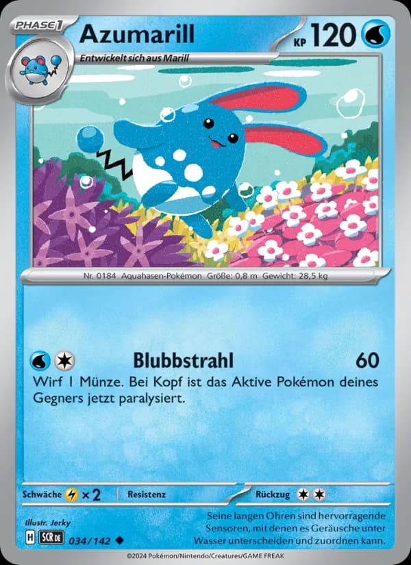 Azumarill card in German