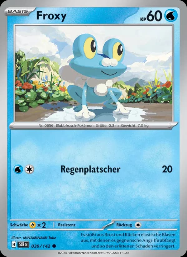 Froxy card in German