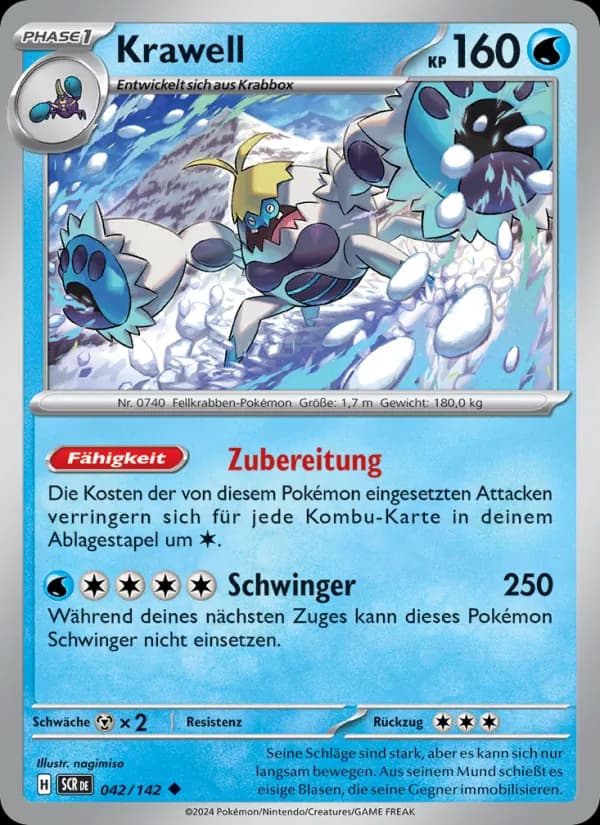 Krawell card in German