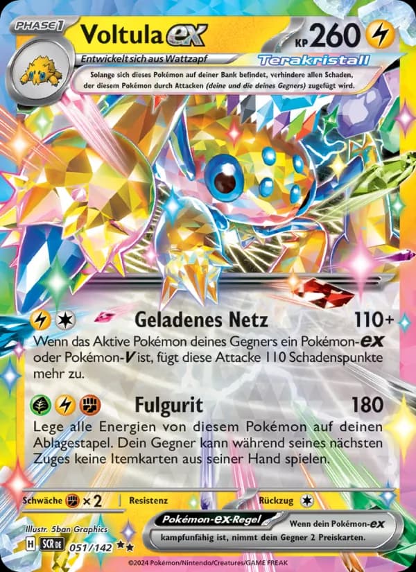 Voltula-ex card in German