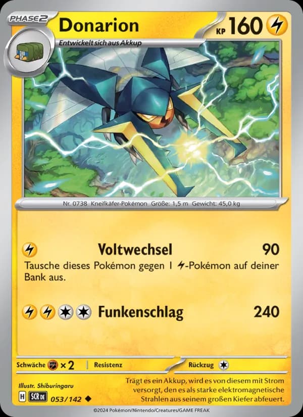 Donarion card in German