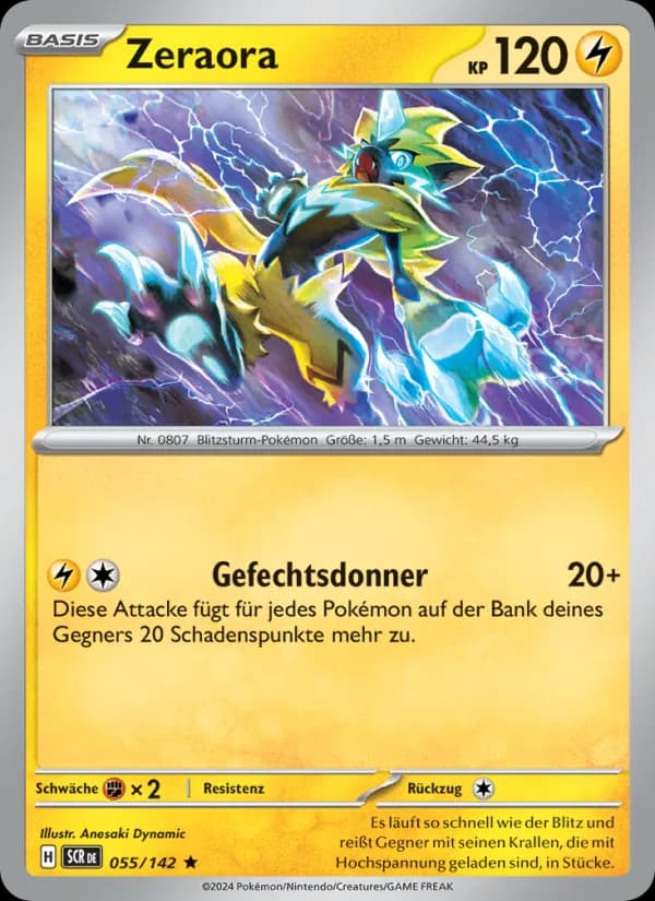 Zeraora card in German