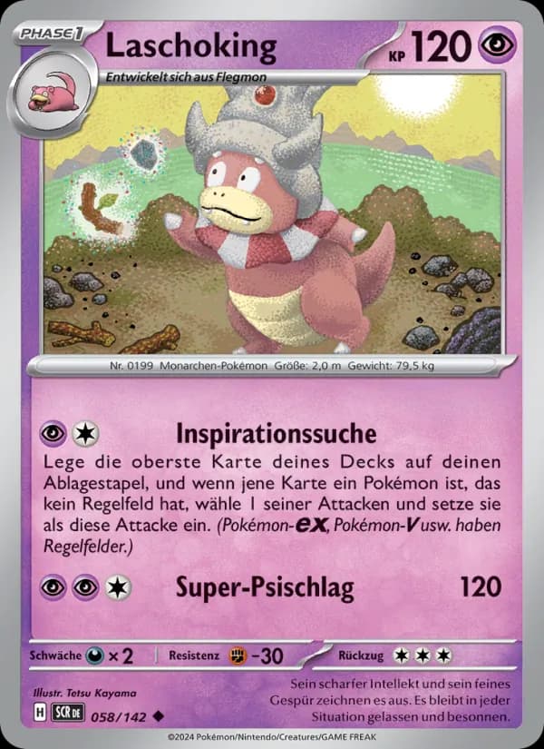 Laschoking card in German