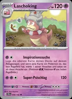 Laschoking card in German