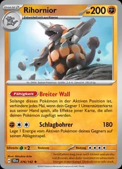 Rihornior card in German
