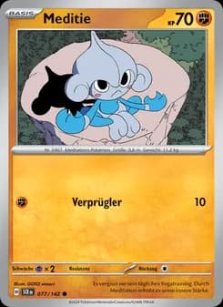 Meditie card in German