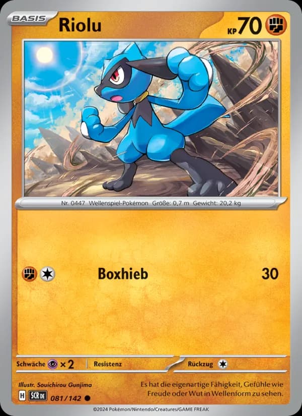 Riolu card in German