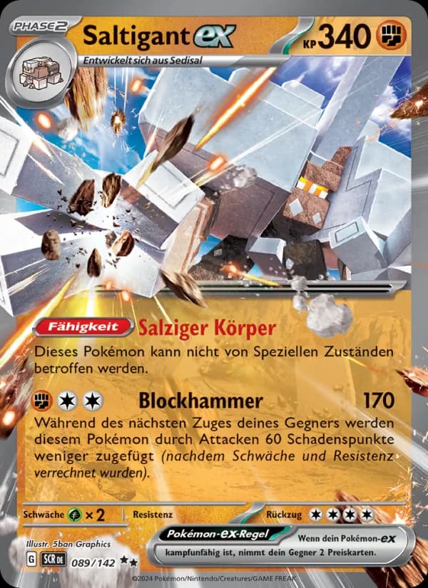 Saltigant-ex card in German