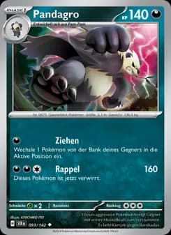 Pandagro card in German