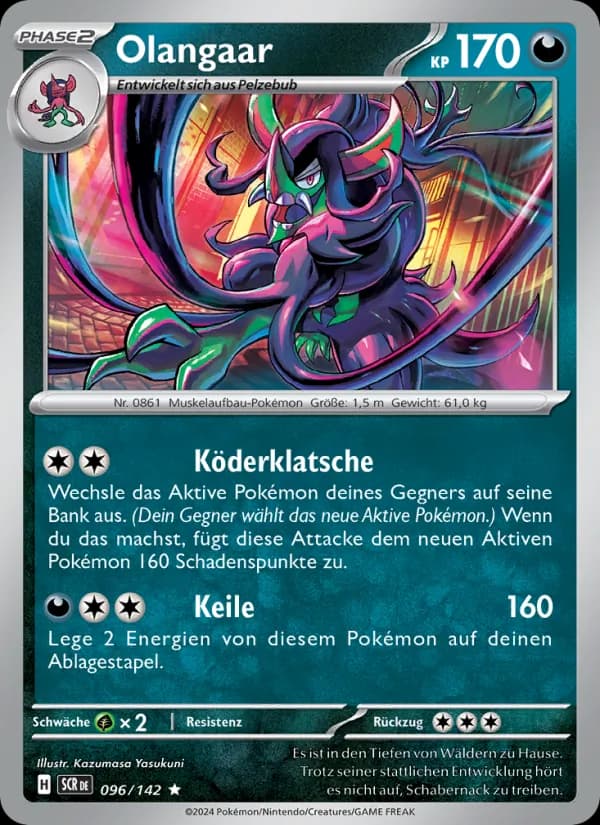 Olangaar card in German