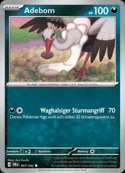 Adebom card in German