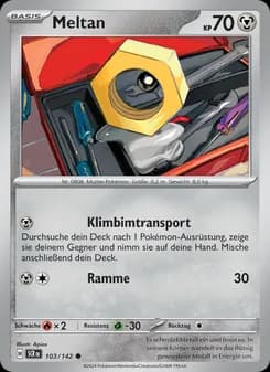 Meltan card in German