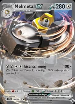 Melmetal-ex card in German