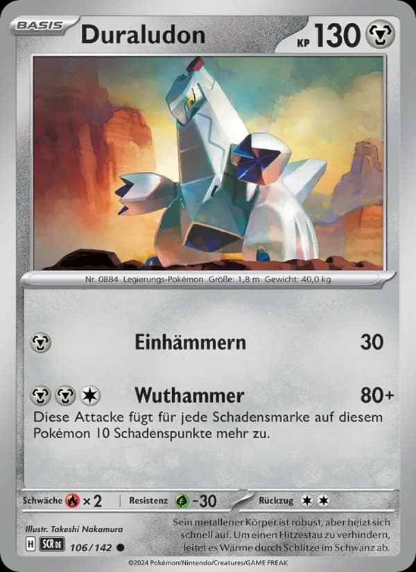 Duraludon card in German