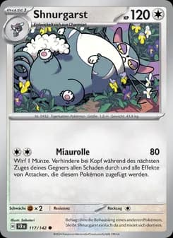 Shnurgarst card in German