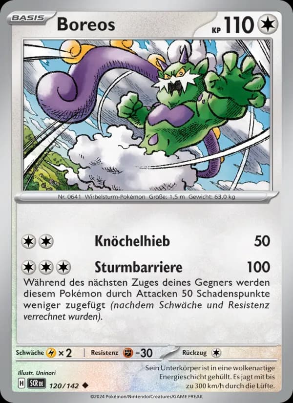 Boreos card in German
