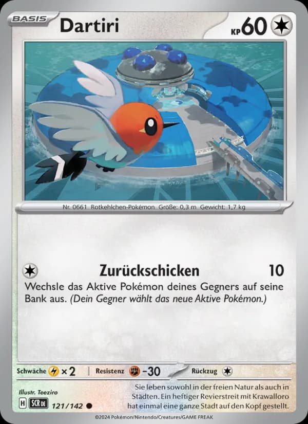 Dartiri card in German