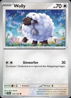 Wolly card in German